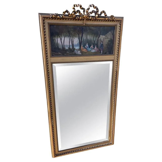 Louis XVI Style Trumeau Mirror, 1900 For Sale - Image 11 of 11