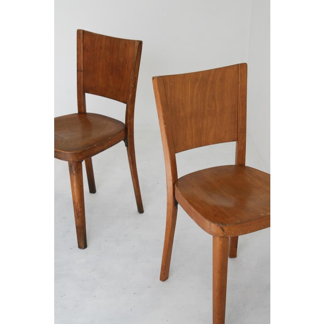 1920s Antique Bentwood Dining Chairs from Thonet, 1930, Set of 2 For Sale - Image 5 of 16