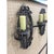 Metal Pair of Antique French Polychromed Wrought and Cast Iron Wall Sconces For Sale - Image 7 of 9