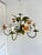 Vintage French Painted Tole 5-Light Water Lily Chandelier, 1960s For Sale - Image 12 of 18