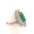 Natural Emerald Diamond Ring 14k Gold 6.1 TCW Certified For Sale In New York - Image 6 of 12