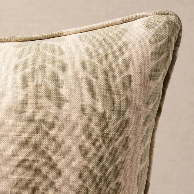This pillow features Woodperry by Veere Grenney for Schumacher with a self welt finish. Classic yet modern, Woodperry is...