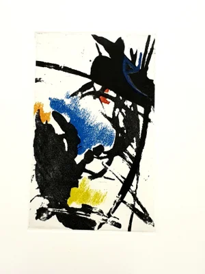 Jean Miotte, Abstract Composition, 1998, Etching