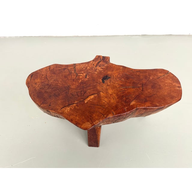 Brutalist Tripod Coffee Table in Teak, 1970s For Sale - Image 14 of 18