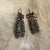 For your consideration vintage Mexican American style dangle earrings, likely featuring sterling silver and turquoise...