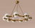 Mid-Century Modern Mid Century Modern Large Ring Chandelier - With Frosted Glass Globe For Sale - Image 3 of 5