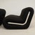 Boomerang Armchairs in Black Stretch Fabric by Rodolfo Bonetto for Flexform, 1970s, Set of 2 For Sale - Image 17 of 18
