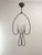 Iron Chandelier with Cone-Shaped Glass For Sale - Image 12 of 12