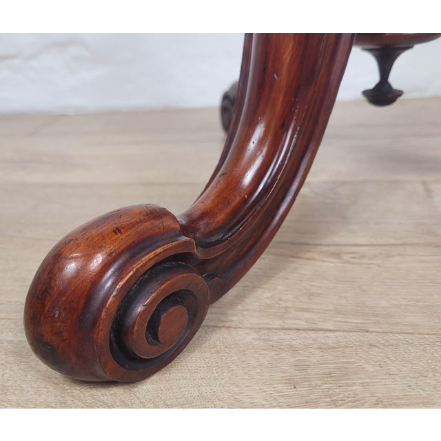 Victorian Occasional Table in Carved Walnut, 1890s For Sale - Image 9 of 15