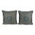 Authentic Fortuny Aquamarine Velvet & Gold Pillows, Italy, 21st Century For Sale