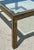 Brass Vintage Acid Etched Brass and Glass Dining Table After Bernhard Rohne For Sale - Image 8 of 14