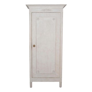 Swedish Painted Linen Closet with Shelves, Circa 1890 For Sale