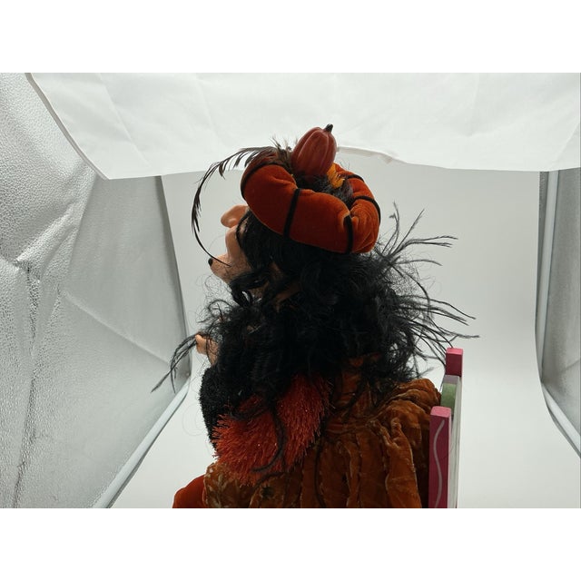 Striking 20-inch Katherine’s Collection style Halloween doll, featuring an elaborately styled vintage-inspired costume and...