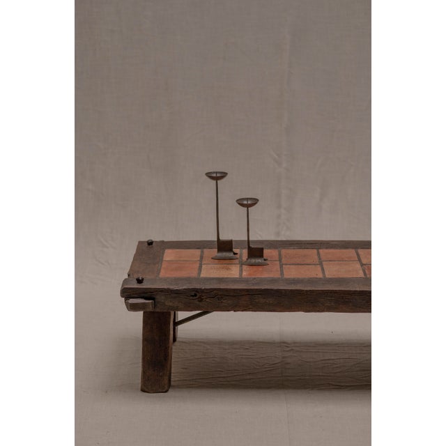 Mid-Century French Brutalist Coffee Table, 1960s For Sale - Image 4 of 13