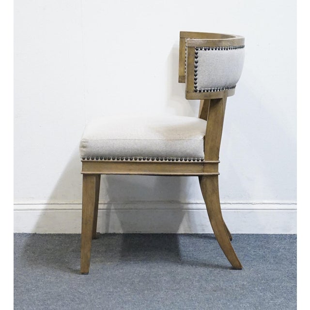 2010s Four Hands Furniture Carter Contemporary Modern White Washed Oak Dining Side Chair For Sale - Image 5 of 9