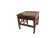 The mastery of the Chinese furniture maker shows off on this simple square stool. It has a wide mitered frame, waisted...