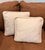 American Pair of Tailored Off-White Jacquard Pillows With Rope Trim, 17” & 16” For Sale - Image 3 of 4