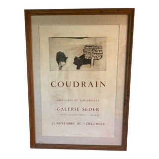 Coudrain at Gallery Seder Exhibition Poster For Sale