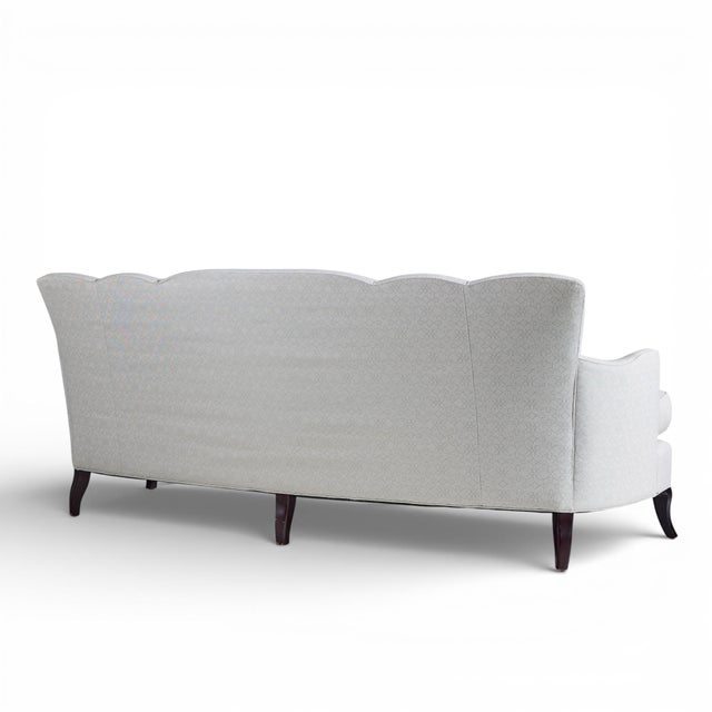 Textile Baker Scalloped Back Sofa For Sale - Image 7 of 10