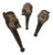 Japanese Juggling Heads Made of Camphor Wood - set of 3 For Sale