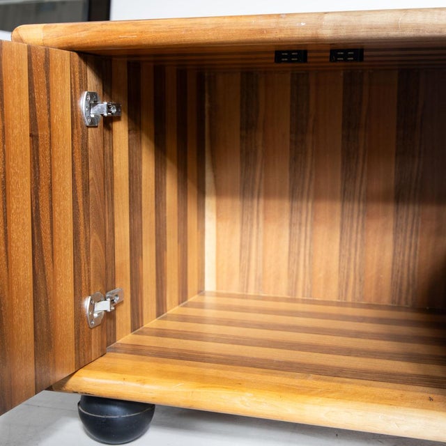 Italian Lowboard in Wood, 1970s For Sale - Image 3 of 12