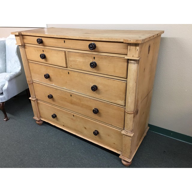 Vintage Irish Pine Six Drawer Chest Chairish
