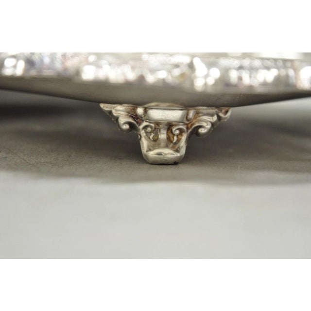 Vintage Bristol 132 Victorian Silver Plated Narrow Serving Platter Bar Tray For Sale - Image 4 of 15