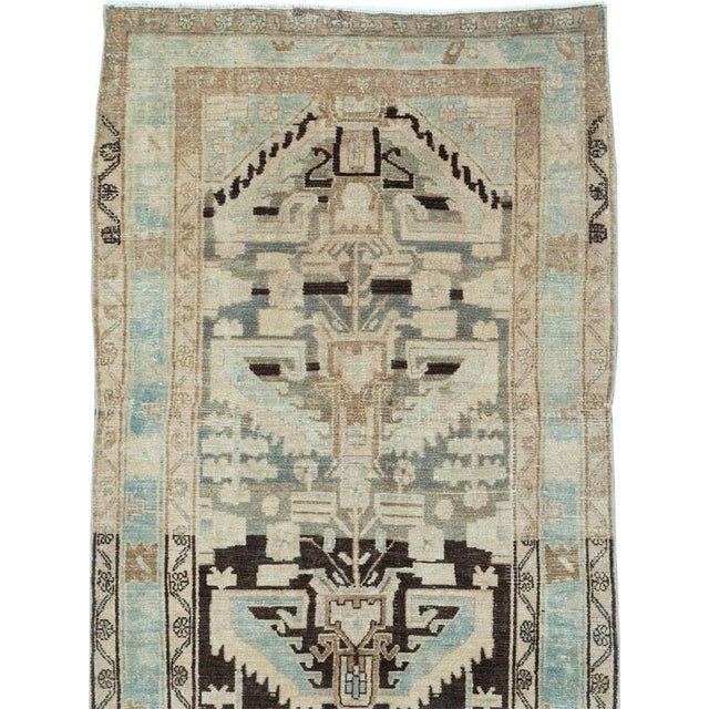 Rustic Galerie Shabab Collection Early 20th Century Persian Malayer Runner For Sale - Image 3 of 9