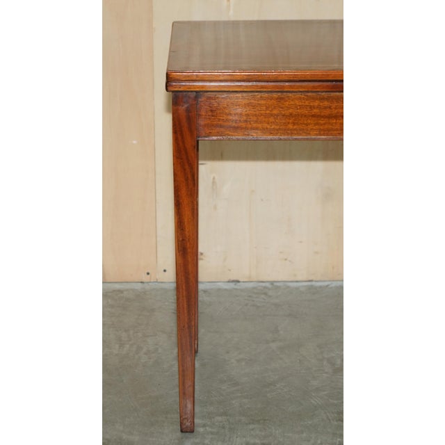 Antique Sheraton Burr & Burl Walnut Card Games Table with Satinwood Detail For Sale - Image 4 of 18