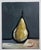 An impressionist oil painting of a green pear, by UK based artist Vivek Mandalia. Frame and hang in your home. 20 x 25 cm...