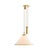 The Norfolk is a finely crafted counterweight pendant with a contemporary, clean-lined profile crafted with a white linen...