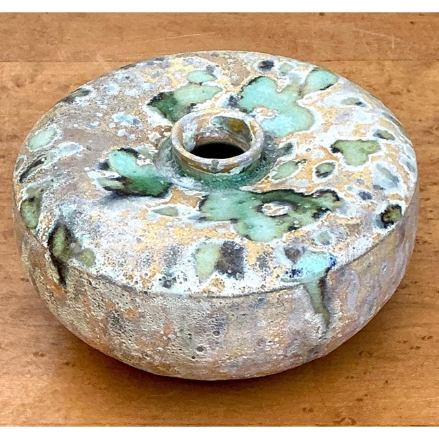 Mid-Century Modern Vintage Abstract Ceramic Vessel For Sale - Image 3 of 18