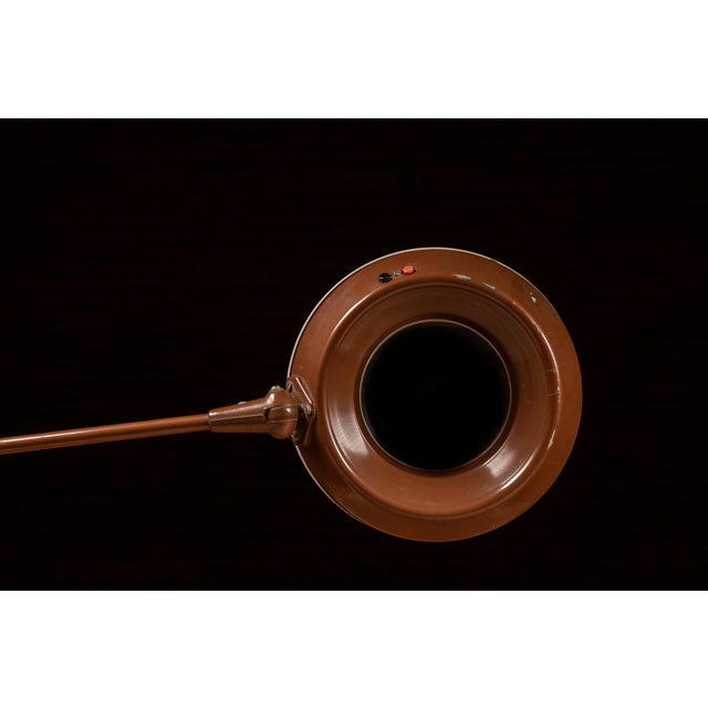 Metal 1940s Art Deco "Flexo" Industrial Fluorescent Magnifier Task Lamp For Sale - Image 7 of 11