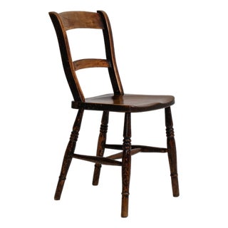 19th Century France Brown Wood Lounge Chair For Sale