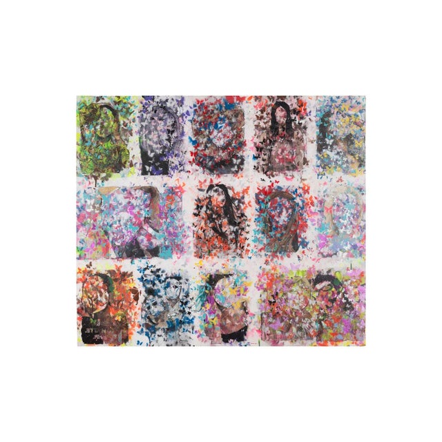 Metal Paige West "Butterfly World" Original Spray-Paint and Acrylic on Aluminum Panel Painting For Sale - Image 7 of 7