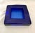 Blenko Blenko Cobalt Blue Square Ashtray For Sale - Image 4 of 5