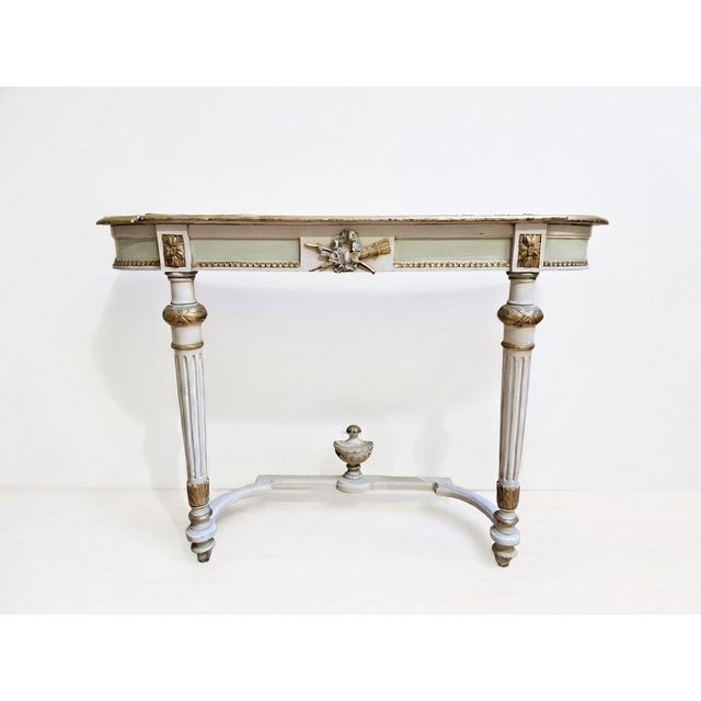Louis XVI Console Table in Polychrome For Sale - Image 12 of 12