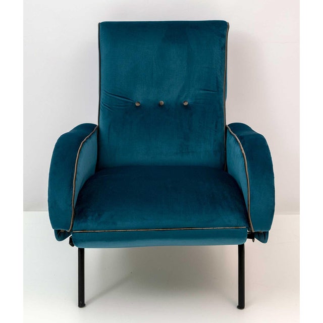 Vintage Reclining Chairs by Marco Zanuso, Italy, 1950s, Set of 2 For Sale - Image 9 of 12