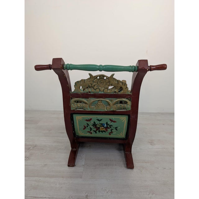Decorative Sleigh in Wood, 1970s For Sale - Image 4 of 17