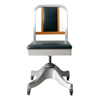Mid-Century Shaw-Walker Swivel Desk Chair For Sale