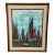 Vintage Mid-Century Modern Nautical Sailboats Oil on Panel Signed For Sale