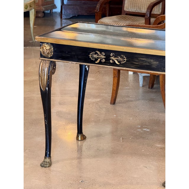 19th Century Napoleon III Ebonized and Gilt Side Table For Sale - Image 5 of 12