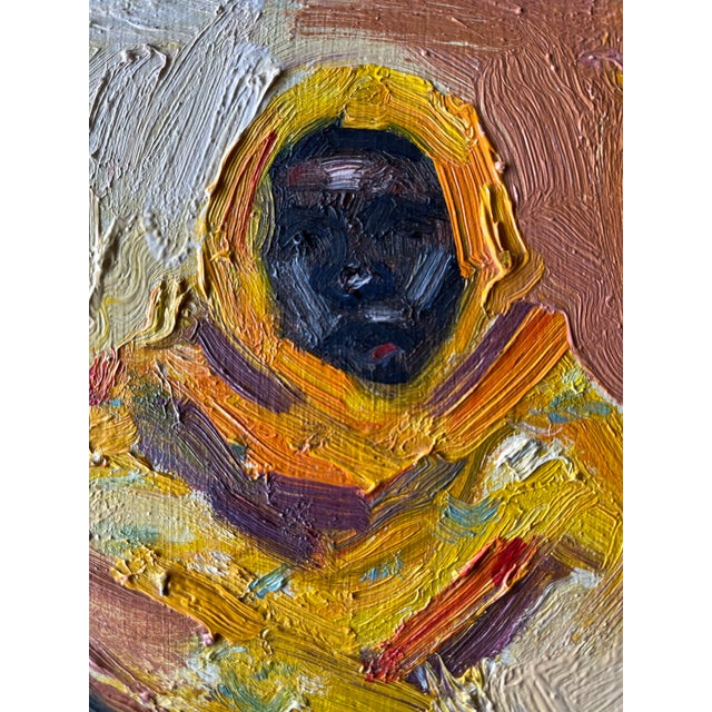 Original oil on board by acclaimed American artist Bob Ragland (1938–2021). Titled “Darfur Day” on the reverse and dated...