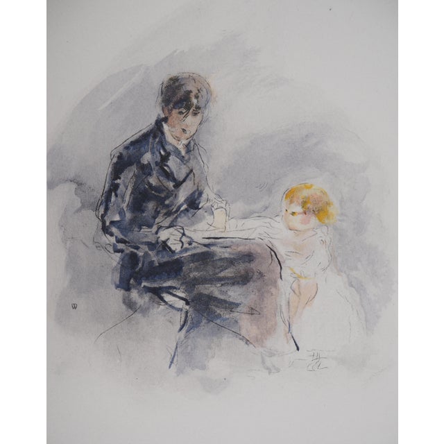 After Berthe Morisot, Self-portrait with Her Daughter, 1946, Lithograph For Sale