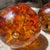1960s Vintage Amber Controlled Bubble Art Glass Orbs – Set of 3 Murano Style Paperweights For Sale - Image 5 of 7