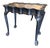 Vintage English Queen Anne Chinoiserie Black Lacquer Table For Sale