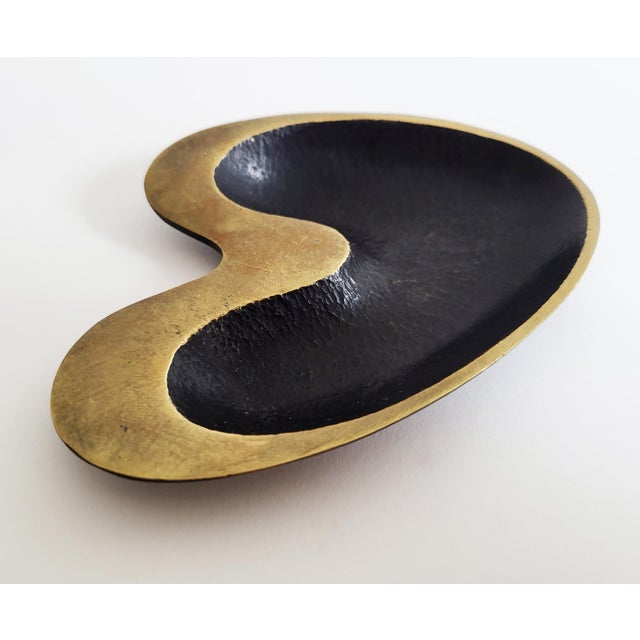 Mid-Century Modern Mid-Century Modern Heart-Shaped Brass Bowl by Walter Bosse for Herta Baller, 1950s For Sale - Image 3 of 6