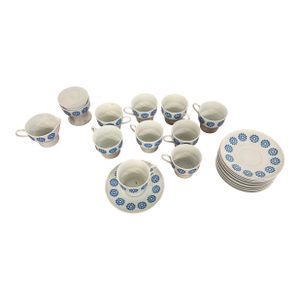 Paul McCobb for Jackson International Contempri Line China Cups Saucers and Cream and Sugar 22 Pieces