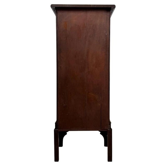 Brown Antique Early 20th Century English Walnut Cupboard For Sale - Image 8 of 11