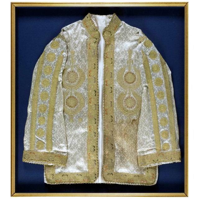 Framed Ottoman Coat with Metallic Thread Embroidery For Sale - Image 11 of 11